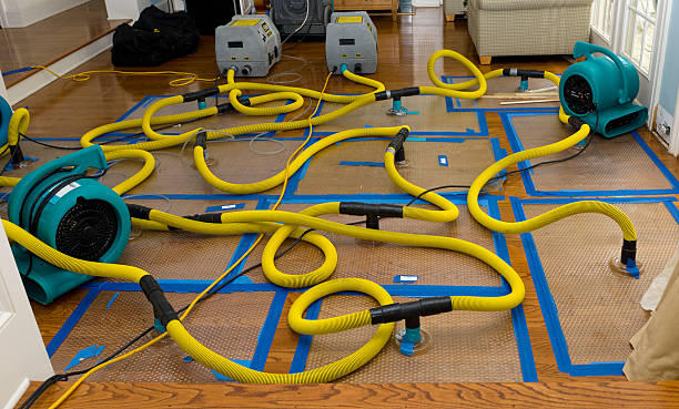Professional Flood Damage Restoration technician working in Camp Hill, PA